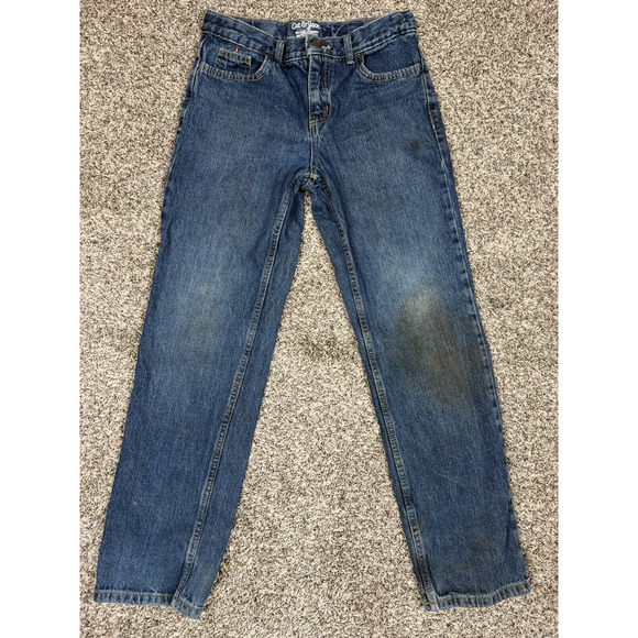 Lot of 3 Boys Cat and Jack Denim Jeans Size 14 Boot Cut Relaxed Straight Leg - Picture 2 of 16